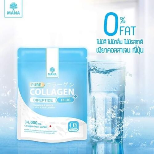 12X Mana Pure Collagen Plus 34000 mg Anti-Aging Smooth Reduce Wrinkle No Sugar