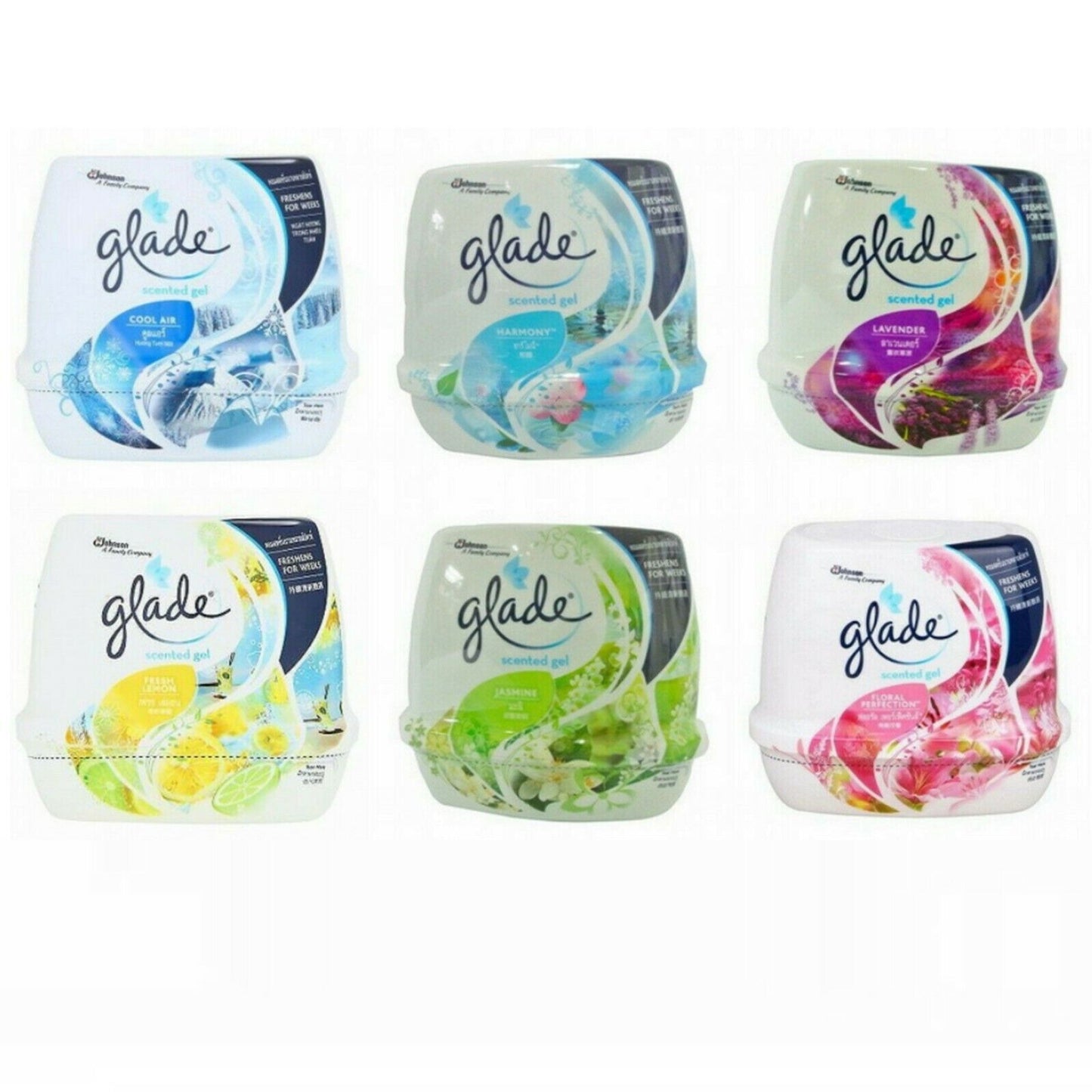 180g Decor Glade Scented Gel Air Freshener Home Decoration Fragrances Toilet