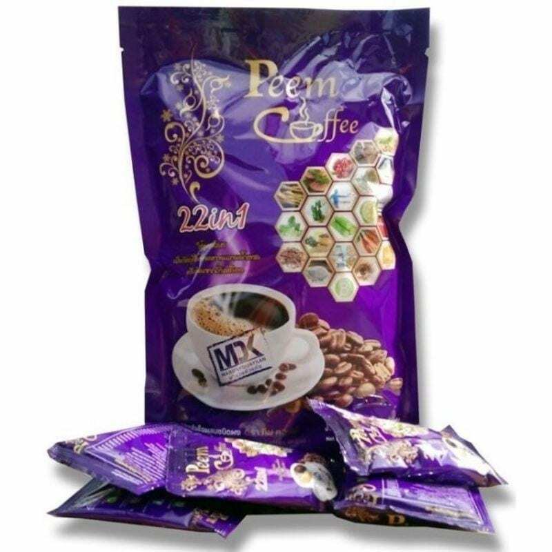 12x Peem Coffee Herbs 22 in 1 Instant Weight Lose Management No Sugar Healthy