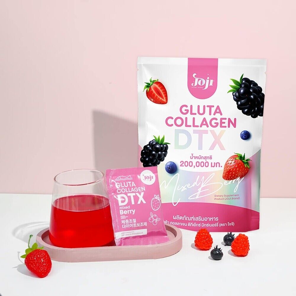 10x Joji Mixed Berry Drink Gluta Collagen DTX Vitamin Skin Radiant Antioxidant