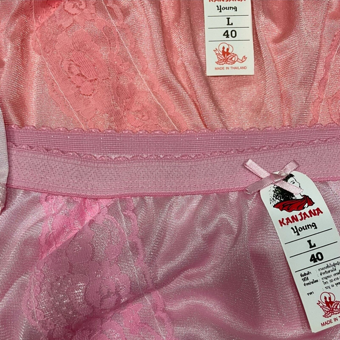 x6 Women Panties Nylon Hi Briefs Vintage Style Sissy Knickers Underwear Size L