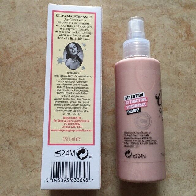 150 ml Soap & Glory Body Glimmer Glow Lotion Fragranced Shimmer Lotion