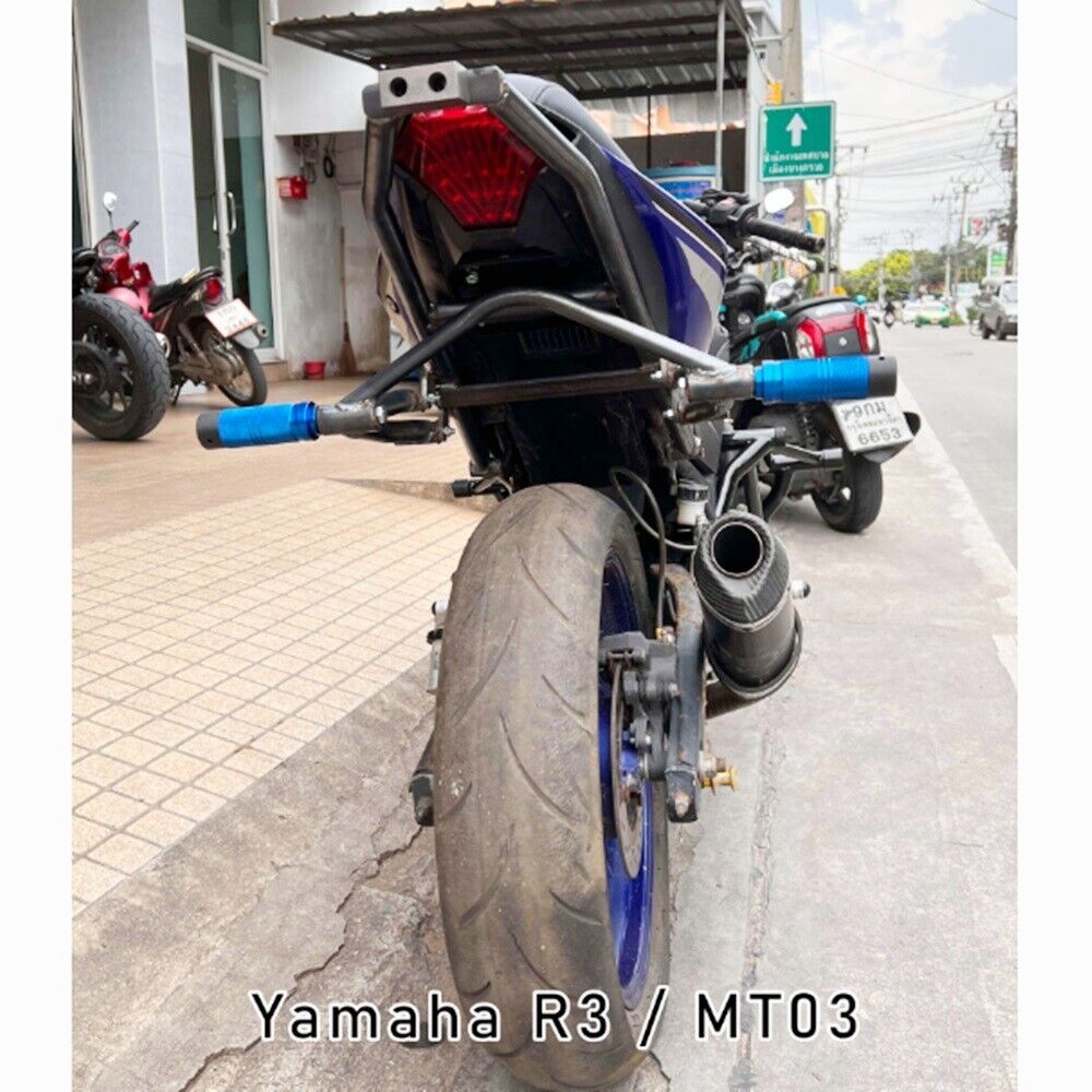 Yamaha R3 New Tail Bar With Subcage Rear Rack Stunt Parts with Titanium at end