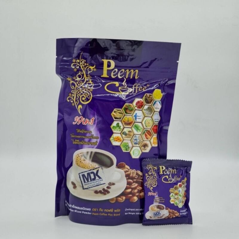 12x Peem Coffee Herbs 22 in 1 Instant Weight Lose Management No Sugar Healthy