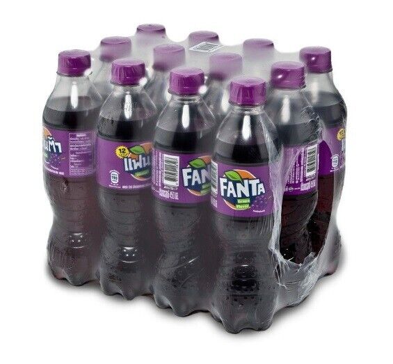 12x 450 ml. Fanta Grape Juice Flavor Soda Soft Drink delicious, refreshing party