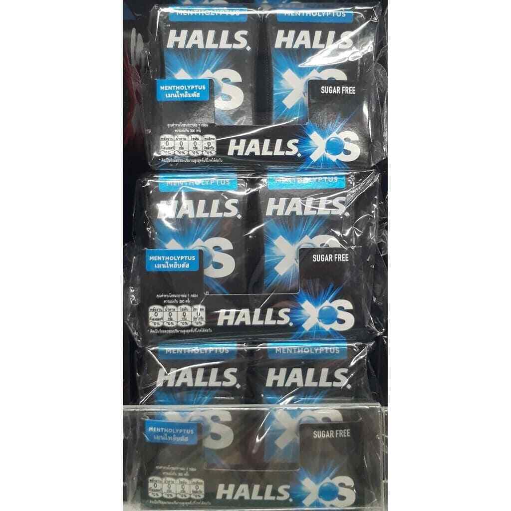 12x HALLS XS Mentho-Lyptus Mentho-Lyptus Sugar Free Candy 15g
