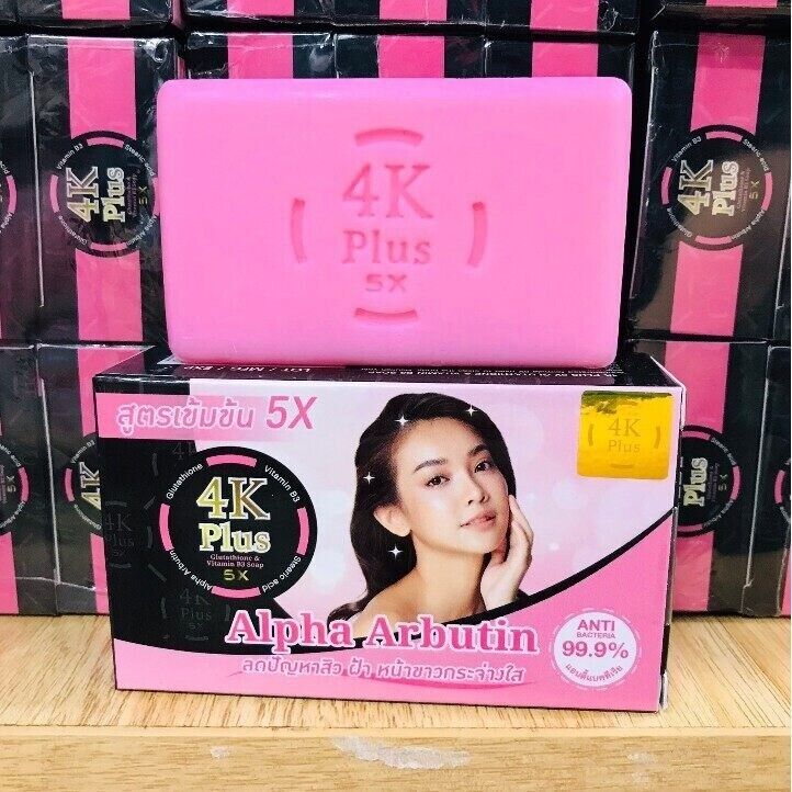 12x 4K Plus 5x Facial Soap with Vitamin B3, E, C Skin soft, moisturized, bright