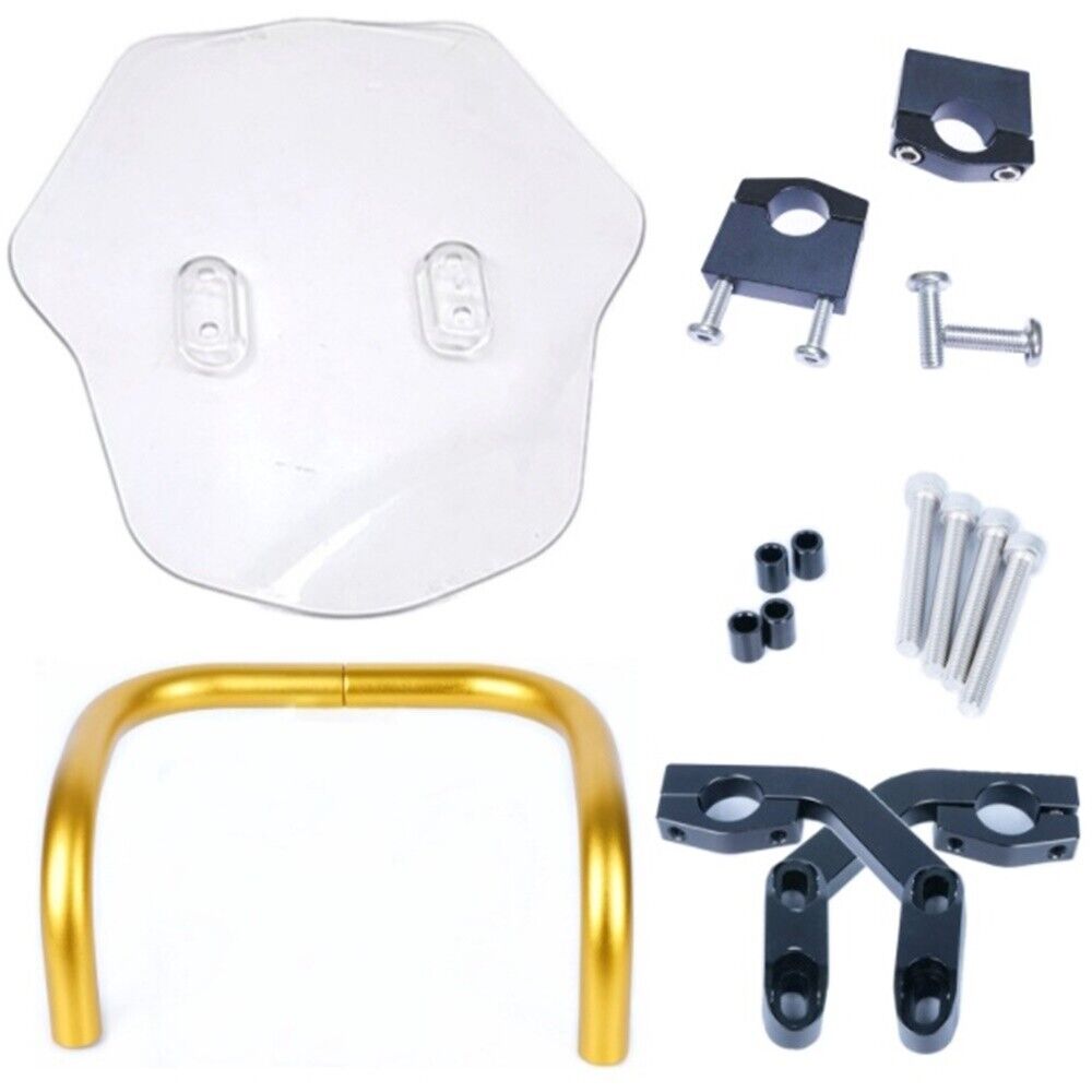 Y1 Yellow Wind Shield For Honda CRF250 300L CT125 KLX250 WR155 Clear Abs Plastic