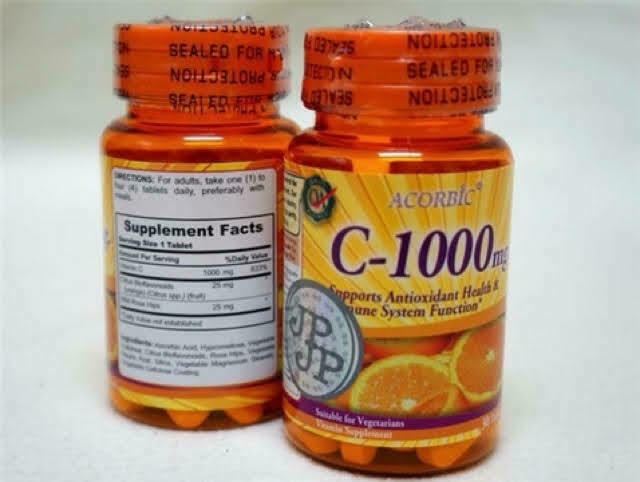 18 Bottle ACORBIC Vitamin C 1000 mg Mineral Antioxidant Immune Health Vegetarian