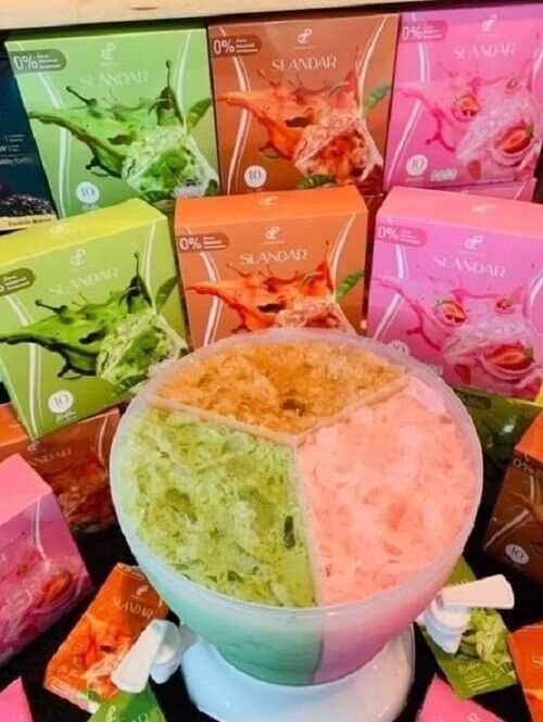 15xSlander Instant Drink Matcha, Thai Tea, Pink Milk Teen Adult Delicious No Fat