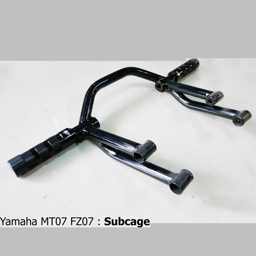 Yamaha MT07 FZ07 Subcage with foot pegs Motorcycle Motors Part Black Stunt Parts