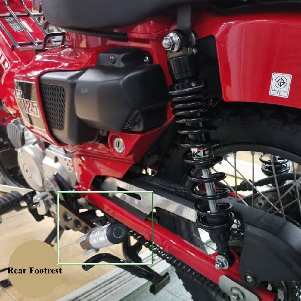 Rear Footrest Honda CT125 Rest Pegs CNC Aluminum Classic Motorcycle Accessories