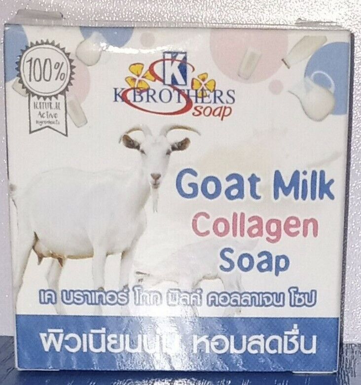 12x Goat Milk Collagen Soap K. Brother Clear Moisturizer Sport Exercise Suitable