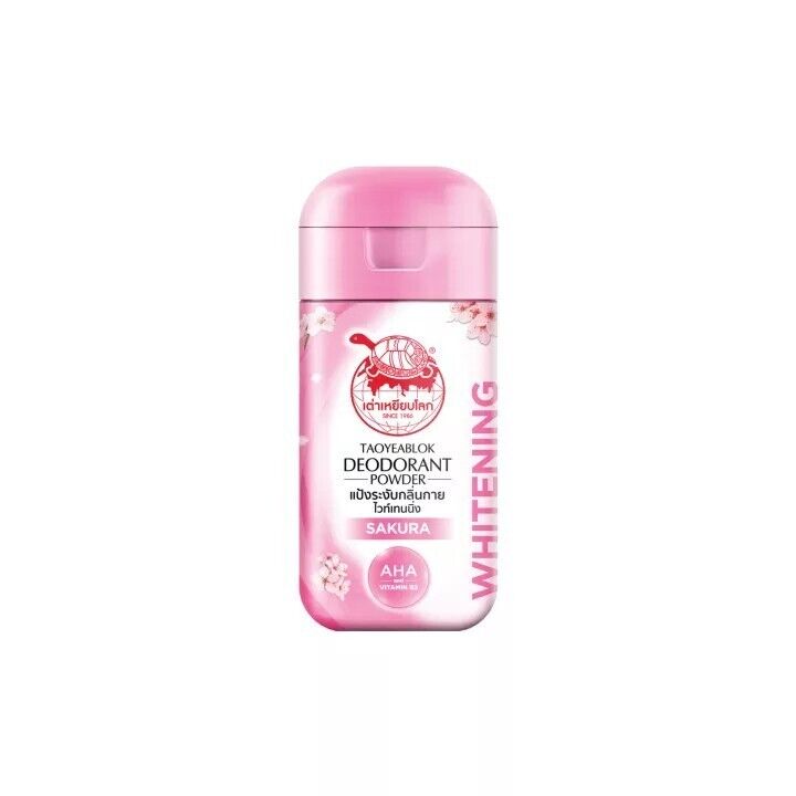 12x Taoyeablok Deodorant Powder Sakura AHA B3 Whitening Armpit Suppress Odor 22g