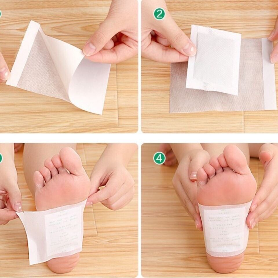 100Pcs 100% Authentic Kinoki Gold Premium Detox Foot Pads Health Organic Herbal