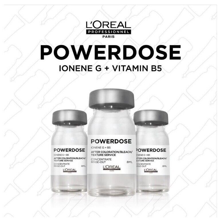 12x L'Oreal Power Dose Lonene G+B5 Hair Treatment For Damaged Hair
