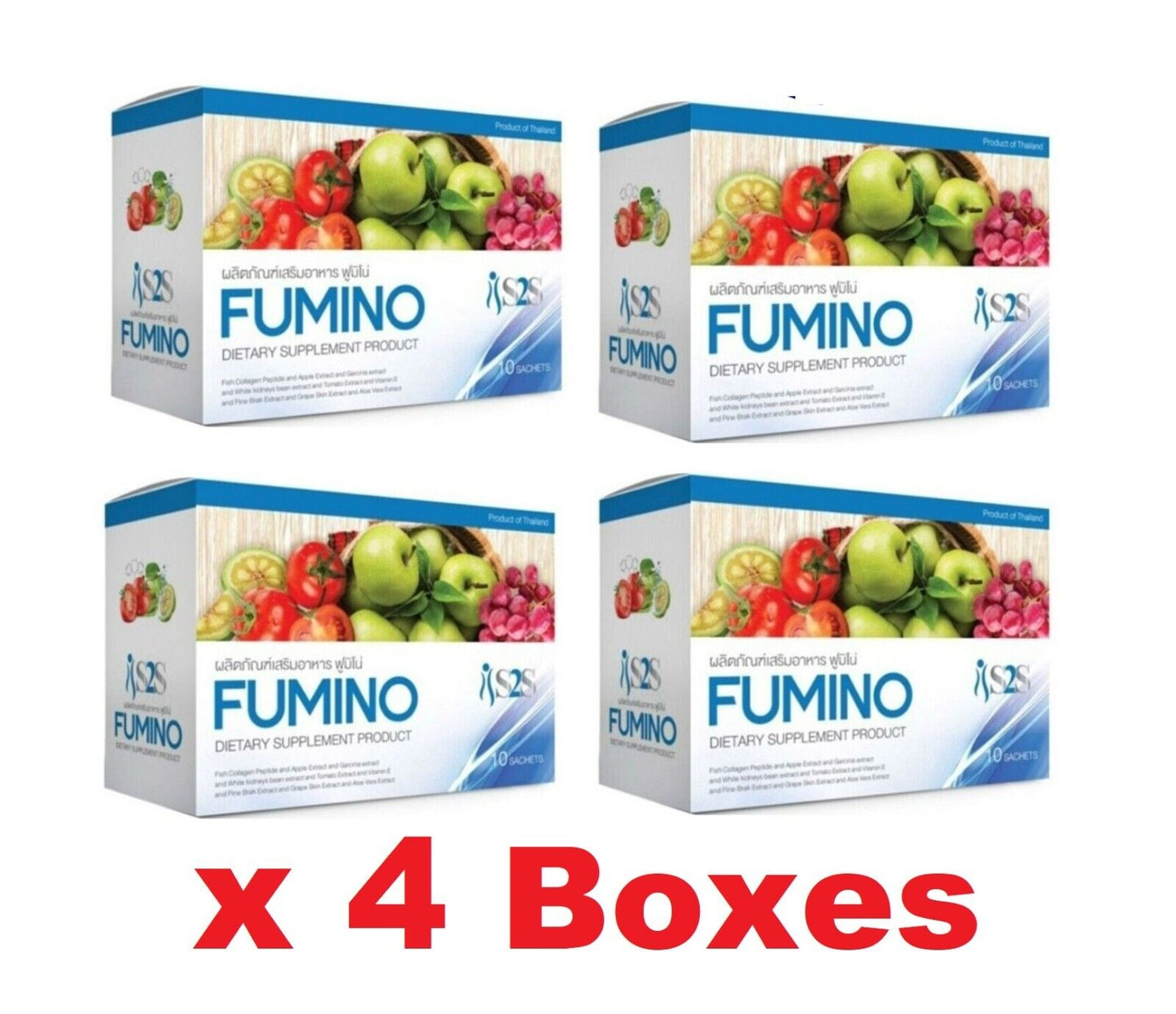 4x Fumino S2S Detox Natural Fiber Drink Reduce Belly Weight Slim Nourish Skin