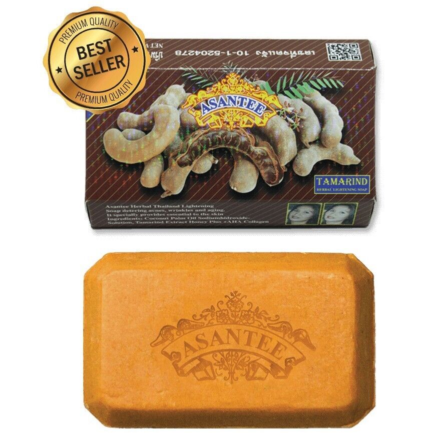 12x Asantee Tamarind Honey Soap Bar Brightening Soft Skin Face Body Herbal 125 g