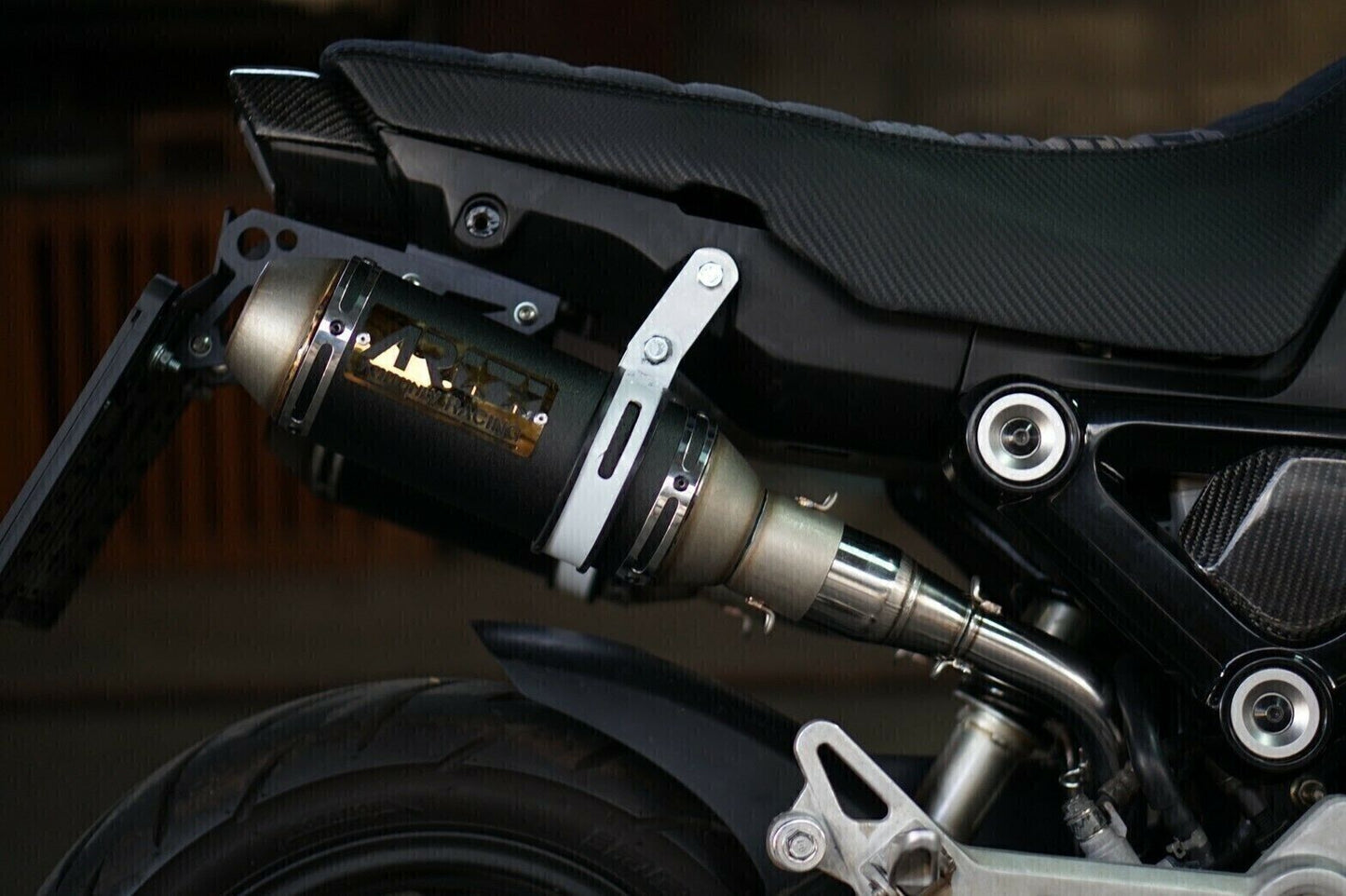 125 Honda grom125 dual exhaust msx sf mount black 2014-2022 only + db killer
