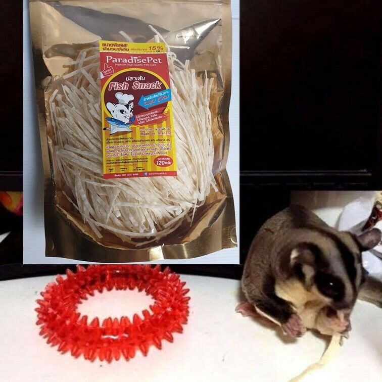 120g Paradise Pet Fish Protein Snack Hamster Sugar Glider Animal Teeth Care