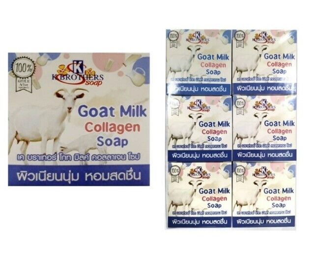 12x Goat Milk Collagen Soap K. Brother Clear Moisturizer Sport Exercise Suitable