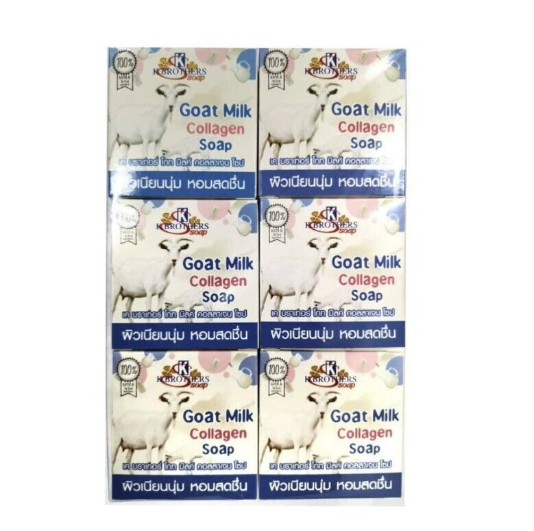 12x Goat Milk Collagen Soap K. Brother Clear Moisturizer Sport Exercise Suitable