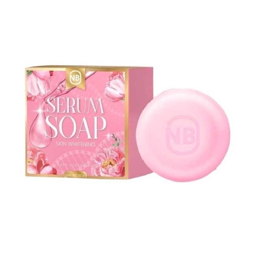 10x NB Serum Soap Bar Skin Brightening for Face Body Reduce Dark Spots Acne 60g