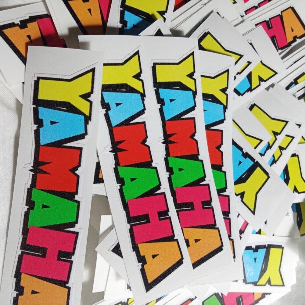 YAMAHA Logo Vinyl Decal Sticker Car Truck Window Racing Motorcycle Bike 100 pcs.