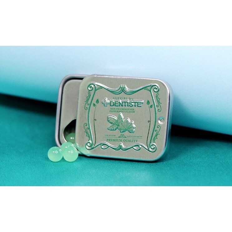 3x Sukkiri By Dentiste Mastic Mint Ball Mouth Breath Freshener Sugarfree 20's