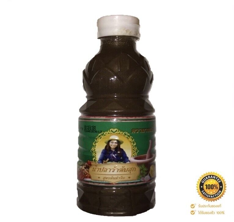 3x Thai Plara Fermented Pickled Fish Sauce Yai Nee Noona Sweden Brand Food 350ml