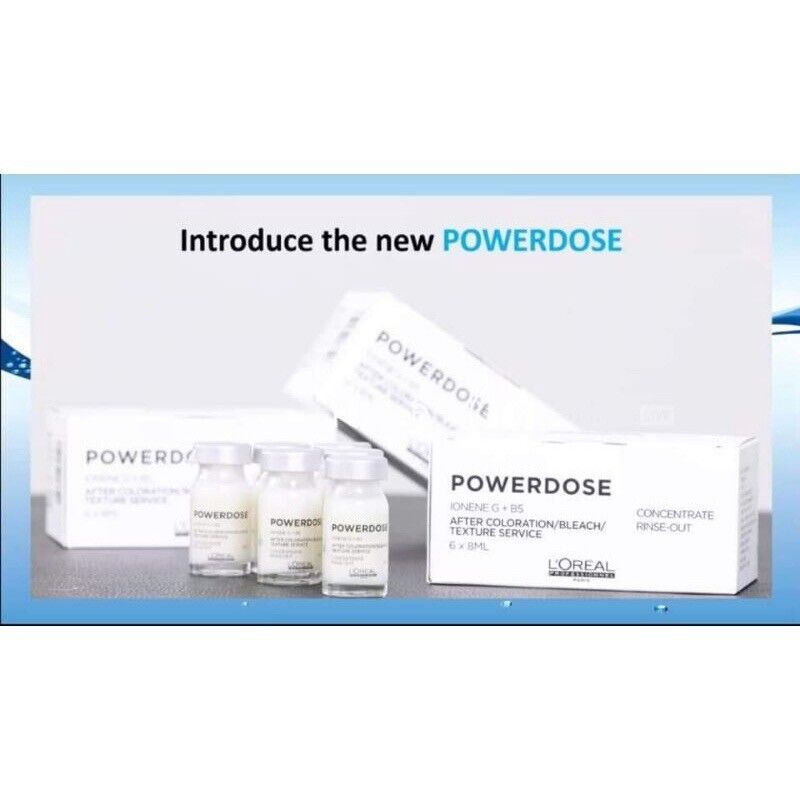 10x LOREAL POWERDOSE IONENE Repair Steam Serum Damage Hair Concentrat Rinse-out