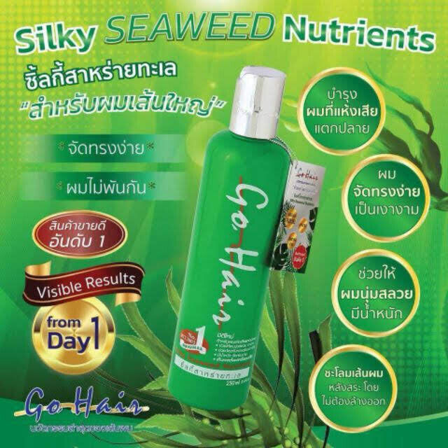 12x GO HAIR Silky Seaweed Nutrients Dry & Damaged Hair Restoring Hair 250ml DHL