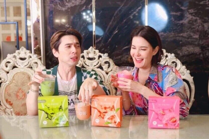 15xSlander Instant Drink Matcha, Thai Tea, Pink Milk Teen Adult Delicious No Fat