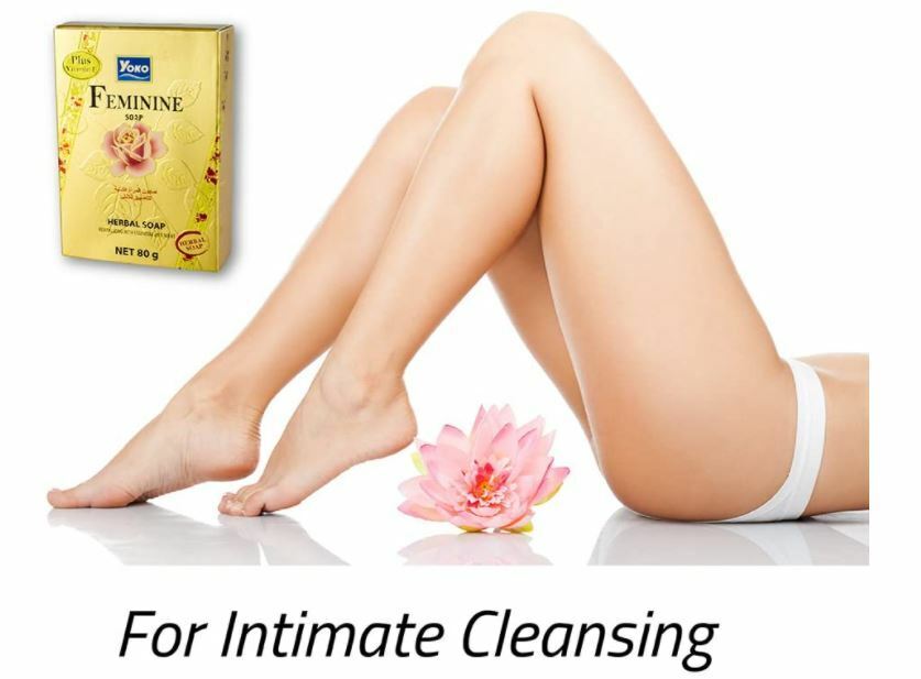 12x Yoko Feminine Herbal Soap Revitalizing plus Vitamin E, Essential Oil 80g