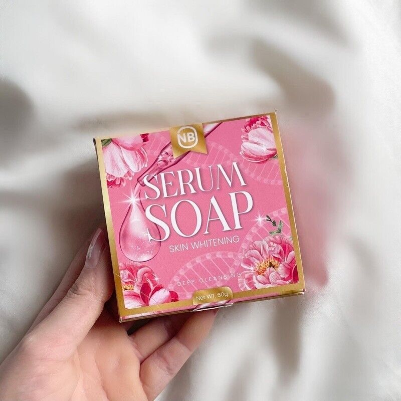 10x NB Serum Soap Bar Skin Brightening for Face Body Reduce Dark Spots Acne 60g