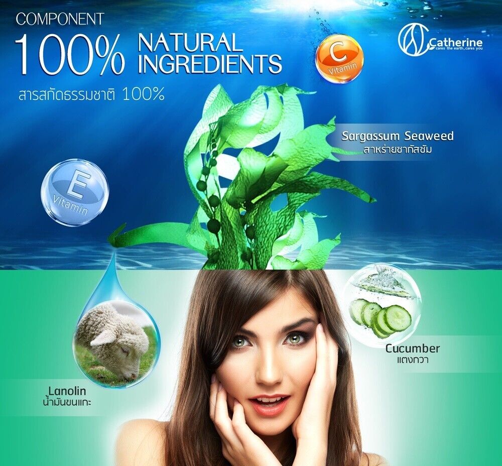 12 Pcs Catherine Ezi Hair Dark Brown Gray Hair Cover Color Shampoo Vitamin C & E