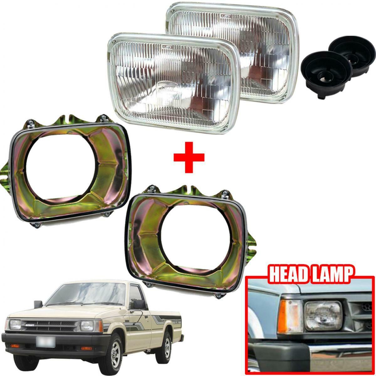 H4 Head Lamp Light Housing Bucket Plate Fits Mazda B2200 B2600 1985-1998 Pickup
