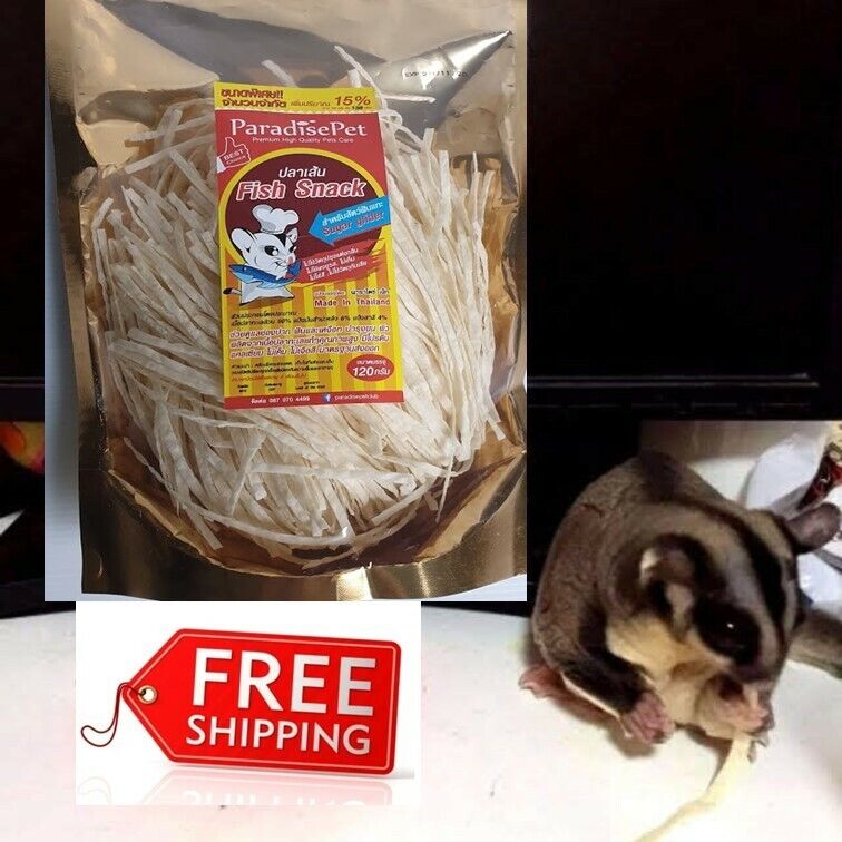 120g Paradise Pet Fish Protein Snack Hamster Sugar Glider Animal Teeth Care