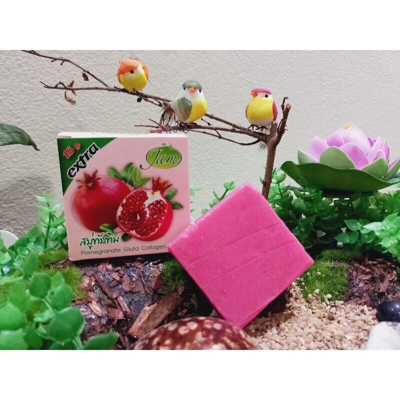 12x JAM Pomegranate Soap Gluta Collagen All Natural Herbal