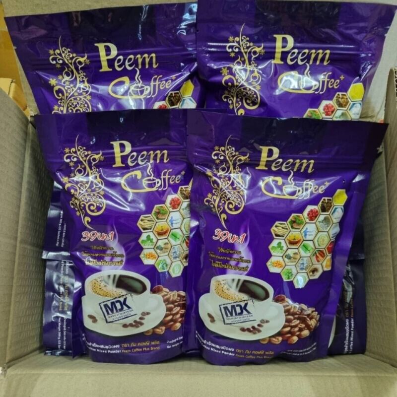 12x Peem Coffee Herbs 22 in 1 Instant Weight Lose Management No Sugar Healthy