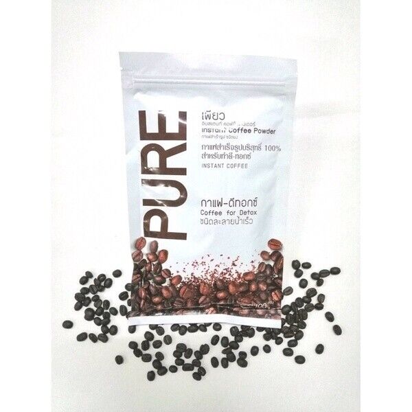 12x Pure Detox Coffee Instant Cleansing Healthy Flat Belly Fast Soluble 100 g