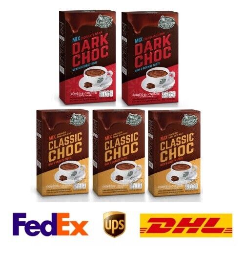 5x Caf? Amazon Classic Choco Malt, Dark chocolate Instant powder drink Intense