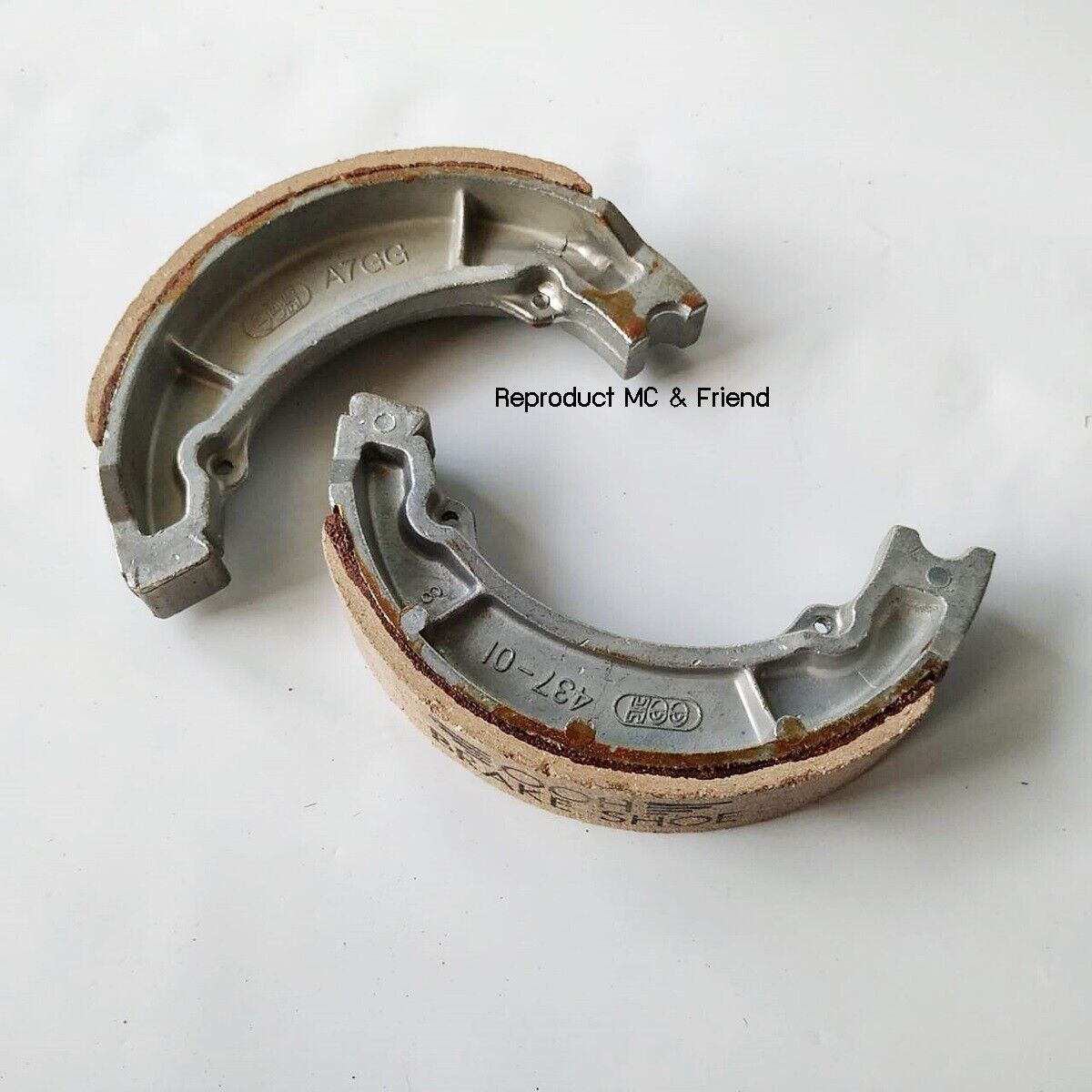 Yamaha TY250 '74-'77 YAS1C '68 YL2 YL2C YLCM YZ100 YZ125 YZ250 Rear Brake Shoe
