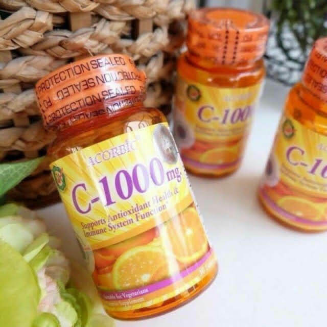 18 Bottle ACORBIC Vitamin C 1000 mg Mineral Antioxidant Immune Health Vegetarian
