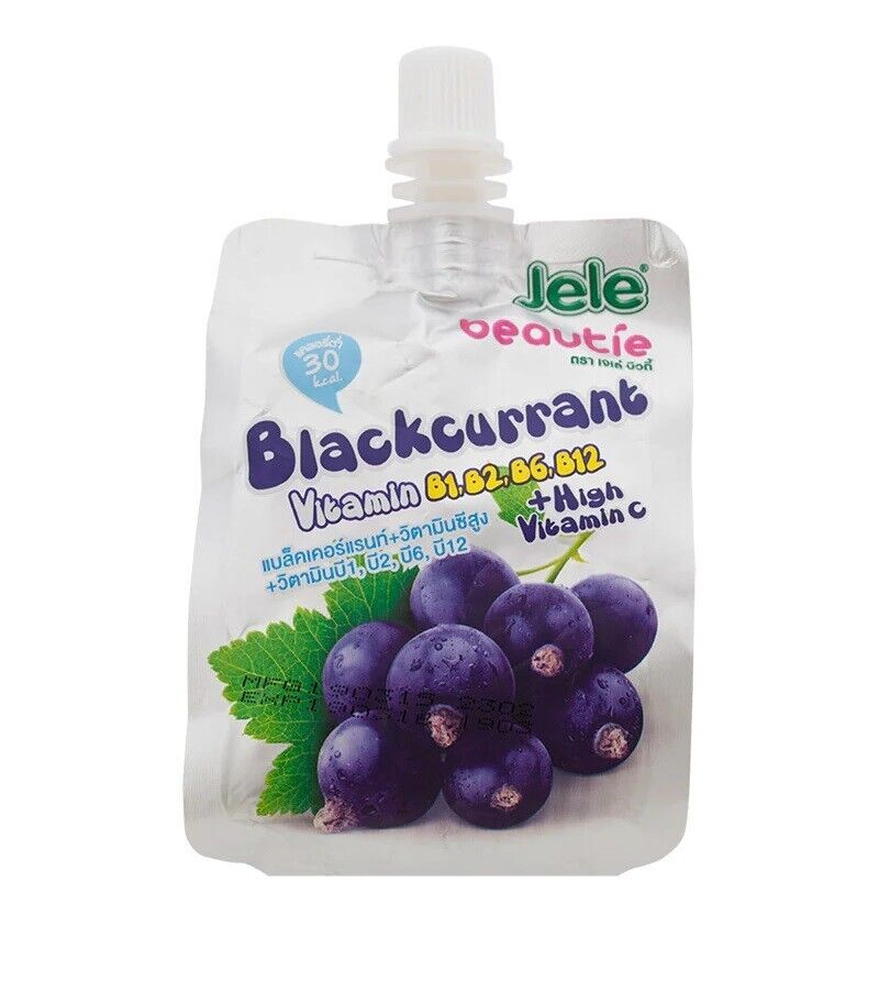 10x Jele beautie jelly Blackcurrant Juice Vitamin B1,B2,B6,B12 High Vitamin C