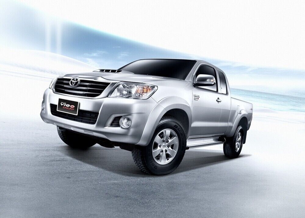 WHITE BONNET HOOD SCOOP COVER FIT FOR TOYOTA HILUX VIGO CHAMP 2012-2014 MK7