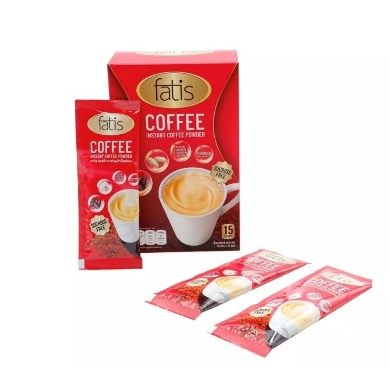 12x Fatis Coffee Weight Control Slimming Premium Instant Coffee Sugar Free Halal