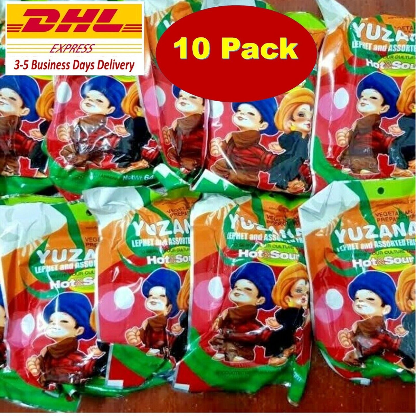 10x Yuzana LePhet Myanmar Pickled Tea Leaves Thai Food Salad Picnic Cook Party