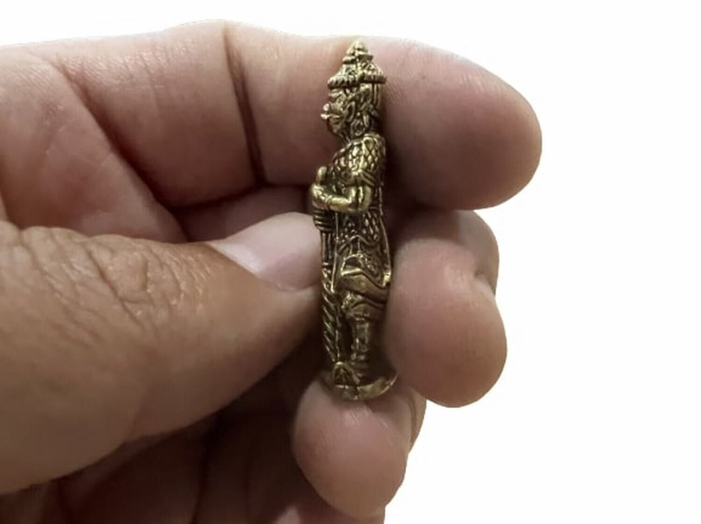 Thao Wessuwan Giant God Talisman Thai Master Amulet Opulence Magic Brass Statue