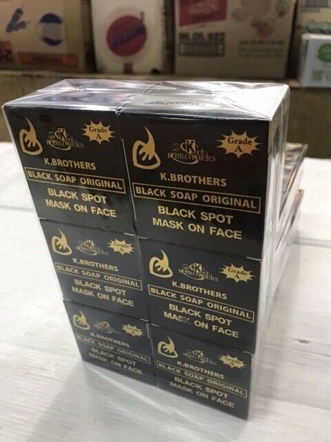 12x K. Brothers USA Whitening Soap Bar Original for Black Spot Mask on Face 50g